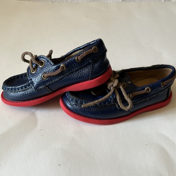 Janie and Jack Size 8 Boys Leather Loafers - Picture 1 of 5